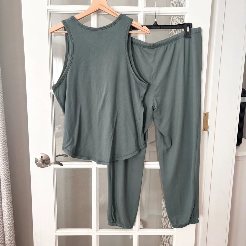 AUDEN Brushed Fabric Sleeveless Pajama Set Sz XL - Picture 3 of 10